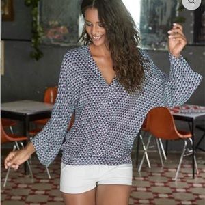 Medium Printed 3/4 Sleeve Blouse